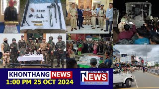 KHONTHANG NEWS  100 PM MANIPURI NEWS  25 OCT 2024 [upl. by Randal]