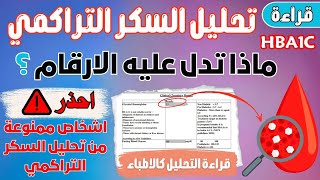 قراءة تحليل السكر التراكمي Hba1c [upl. by Anauqat]