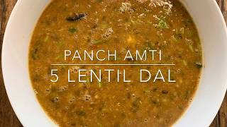 Panch Amti  Amti Recipe  Maharashtrian Amti  Dal Panchmel  Pancharatna Dal  Amti  Mixed Dal [upl. by Ardnuahsal178]