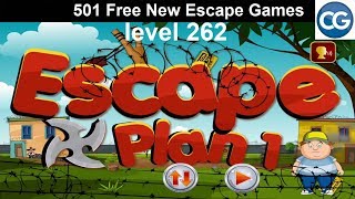 Walkthrough 501 Free New Escape Games level 262  Escape plan 1  Complete Game [upl. by Flem]