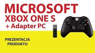 Kontroler MICROSOFT XBOX ONE S Czarny  Adapter PC [upl. by Thurman790]