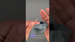 Stricken mit kurzen Nadeln  meine Tricks strickenlernen knitting wolle strickhacks [upl. by Frankel]