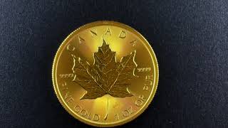 2025 1 oz Canadian Gold Maple Leaf 50 Coin BU [upl. by Yablon]