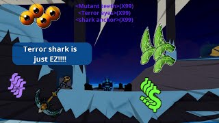 NEW WAY TO SOLO 9999 TERROR SHARKS [upl. by Monjan]