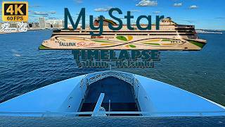 MS MyStar timelapse TallinnHelsinki 4K [upl. by Ennairak]