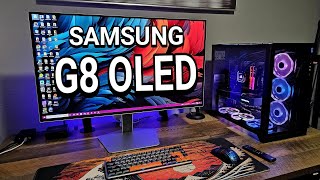 Samsung G80SD OLED Initial setup and First Impressions [upl. by Jillana]