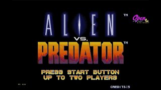 Alien Vs Predator Arcade  AvP Longplay With Commentary [upl. by Ema616]