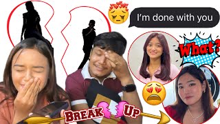 Break Up Prank rupsanthakali To supriyagurung666 ItsmeMuskan  Thisissharmy [upl. by Eintrok371]