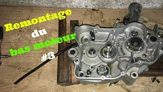 Gas Gas EC 125  Remontage bas moteur 3 changement roulements joints spy vilebrequin et piston [upl. by Schlesinger]