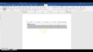 Creare una tabella in word [upl. by Swinton188]