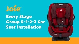 Installation Guide for Joie  Every Stage Group 0123 Car Seat Smyths Toys [upl. by Ernie20]