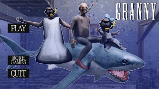 Playing as Granny Family vs Great White Shark  NEW Update Granny  Gameplay Animation p21 [upl. by Sallad734]