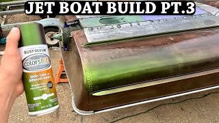 JET JON BOAT BUILD PART 3  Prep and Paint [upl. by Droffilc491]