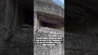 A German bunker located just inland from the coast of Italy Reminders of the war are everywhere [upl. by Ymiaj]