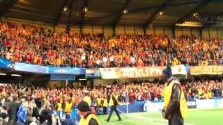 Cimbom omuz omuza Stamford Bridgede Tribün çekimi Galatasaray fans bounce at Stamford Bridge [upl. by Siddra]