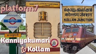 Train Journey  Kanniyakumari to Kollam by 06640 Kanyakumari Punalur quotExpress Specialquot [upl. by Lacsap558]