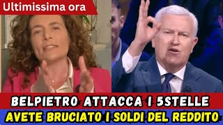 Belpietro Attacca i 5Stelle  E Con i Soldi Del Reddito Cosa [upl. by Yelsew]