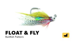 Fly Tying Tutorial Float amp Fly Baitfish Pattern [upl. by Anohr182]