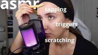 🌙 asmr  tapping triggers y scratching para dormir [upl. by Siwel]