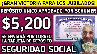 ¡GRAN VICTORIA Pago único de 5200 aprobado para SS SSI y discapacidad ¡Tarjetas de depósito disp [upl. by Nava]