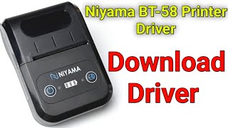 Niyama BT58Printer Driver  Niyama BT58 Wireless Bluetooth Thermal Mobile Receipt POS Printer 58mm [upl. by Elleiand]