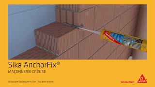 Sika AnchorFix®1 dans maçonnerie creuse  Solutions pour tous vos ancrages [upl. by Pallas]