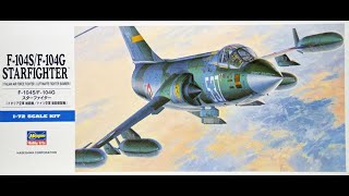 Hasegawa 148 F104G Starfighter [upl. by Orvas]