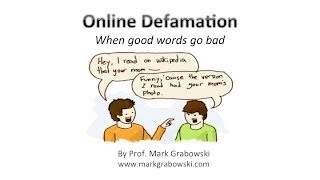 Online Defamation [upl. by Firmin]