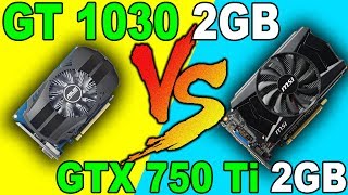 NVIDIA GT 1030 vs GTX 750 Ti Pentium G4560 Comparison [upl. by Nauqram]