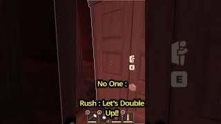 Double Rush Challenge in Roblox Doors [upl. by Seaddon773]