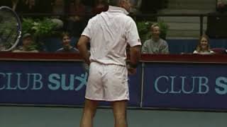 Funny amp Unbelievable Bahrami Tennis Trick Shots  Mansour Bahrami is pure entertaimet [upl. by Nebe777]