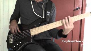 L329 Jaco bass chord with harmonics and lydian major lick [upl. by Yoo]