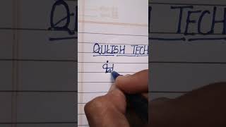 Name logo QULISH TECH shorts shortvideo [upl. by Airym]