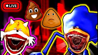 POU JUEGA ROBLOX CON SUSCRIPTORES EN VIVO 🔴 Juegos y Gameplays Shin Sonic con Chocolate Gamer [upl. by Leodora263]