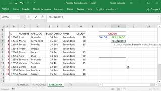 Función COINCIDIR en Excel [upl. by Sivatnod773]