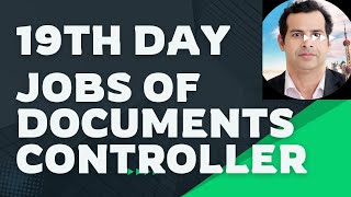 JOBS FOR DOCUMENT CONTROLLER I HOW TO FIND I 19TH DAY [upl. by Illene448]