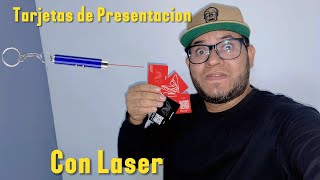 Como Hacer TARJETAS de PRESENTACION con LÁSER  Tarjetas de presentación con GRABADO LÁSER FIBRA [upl. by Boles425]