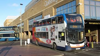 Buses amp Trains at Peterborough December 2019 [upl. by Nerland]