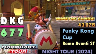 Mario Kart Tour MKT Night Tour 2024 Funky Kong Ranked Cup Rome Avanti 2T Nonstop Combo [upl. by Rock497]