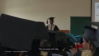 Short and Funny MBA Convocation Speech St Josephs College Bangalore 2018 [upl. by Edan]