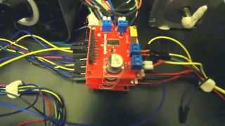 STM32F3 Discovery with L6470 Stepper Motor Drivers [upl. by Yrro]