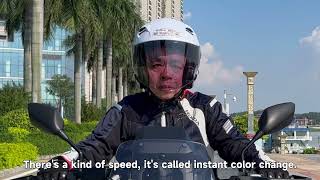 Outdoor Test Of LIANGYU Photochromic Half Face Helmet Visor 戶外實測良裕變色半盔鏡片 [upl. by Enerual]