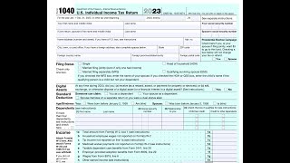 How to Prepare Form 1040 until Line 9 Video 1  2023 Tax Returns [upl. by Fiann890]