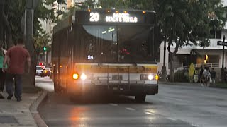 Honolulu Bus 282 Route 20 rare [upl. by Kra922]