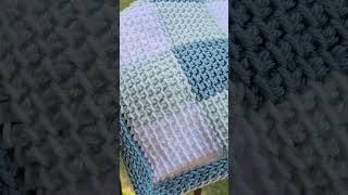 EASY Crochet Gingham Blanket Check out my latest video  crochet crochetblanket crochetpattern [upl. by Yacov]