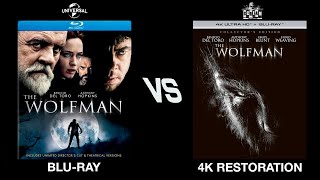 THE WOLFMAN 2010 Bluray vs 4K Restoration [upl. by Mallissa]