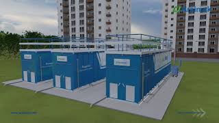 Ecocycle FBBR  Compact Sewage Treatment Units  Arsimak [upl. by Aiuqal]