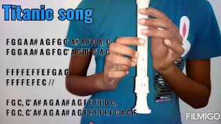 How to play Titanic song with recorder [upl. by Attiuqram253]