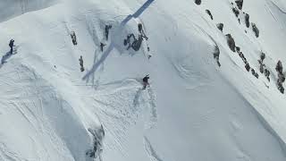 Monte Bianco Freeride skiers spot 20022020 [upl. by Sirovart41]