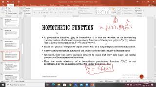 production function homogeneous and homothetic function [upl. by Ilowell157]